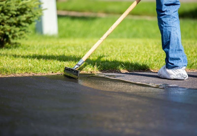 Sealant Application on Driveway